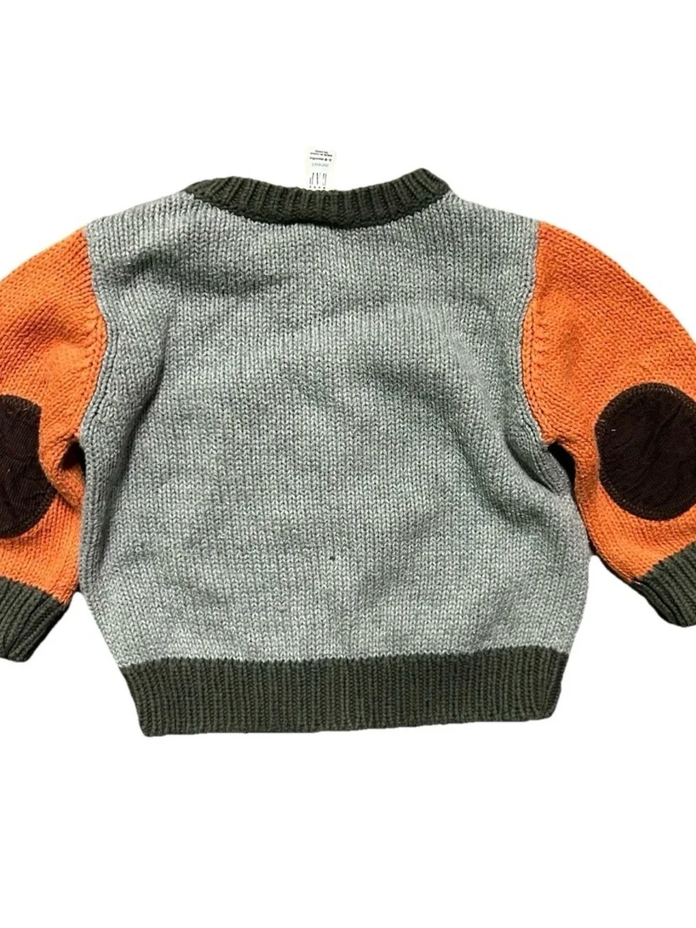 Baby Gap Knit Winter Sweater Corduroy Bear Size 3-6 Months